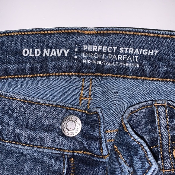 Two-Toned Straight Leg Jeans - Picture 3 of 4